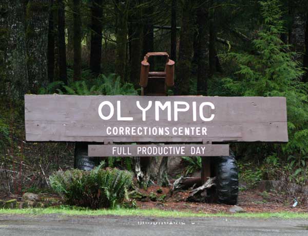 olympic corrections center entrance sign