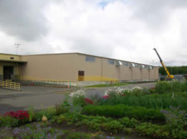 image of the outside of the new CI manufacturing factory